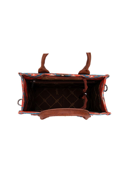 Wrangler South Western Macy Aztec Crossbody Bag - Coral