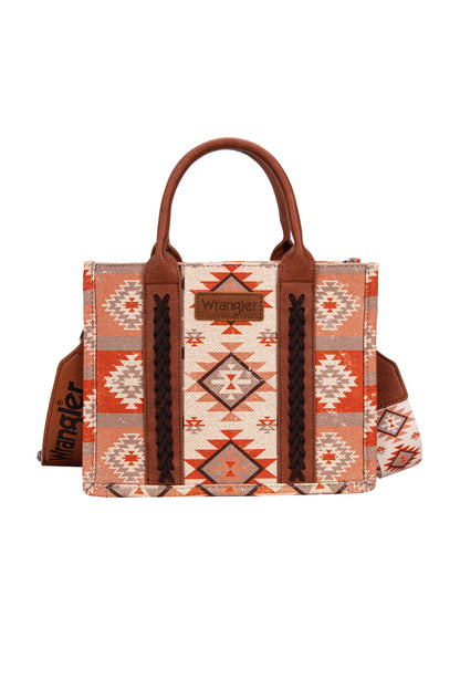 Wrangler South Western Macy Aztec Crossbody Bag - Tan