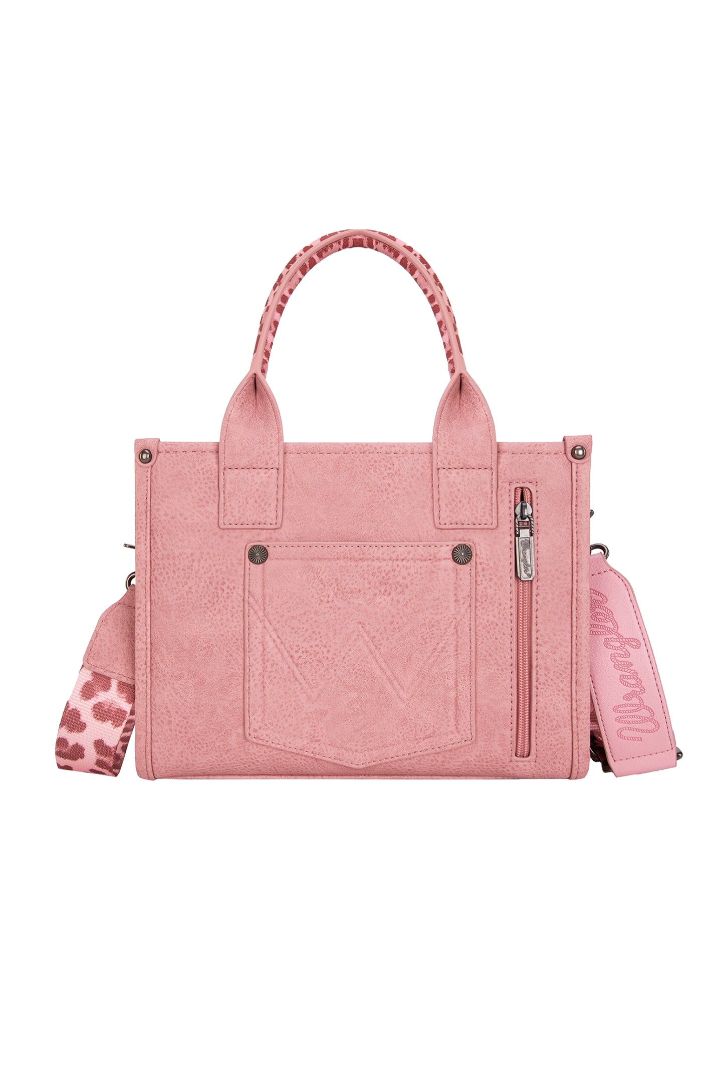 Wrangler South Western Leopard Print Crossbody Bag - Pink