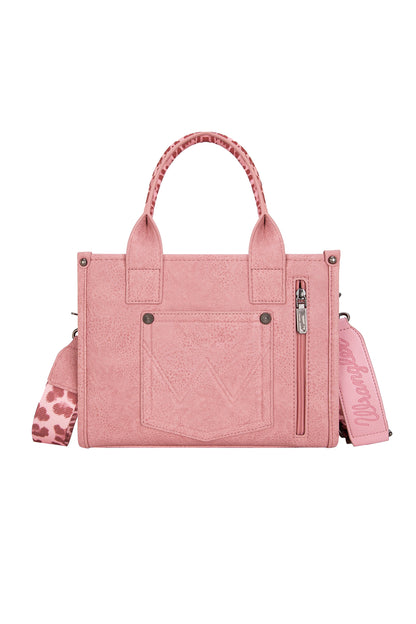 Wrangler South Western Leopard Print Crossbody Bag - Pink