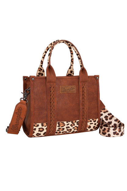 Wrangler South Western Leopard Print Crossbody Bag - Tan