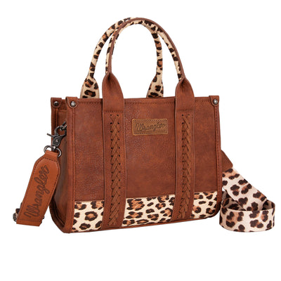 Wrangler South Western Leopard Print Crossbody Bag - Tan