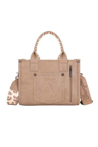 Wrangler South Western Leopard Print Crossbody Bag - Taupe