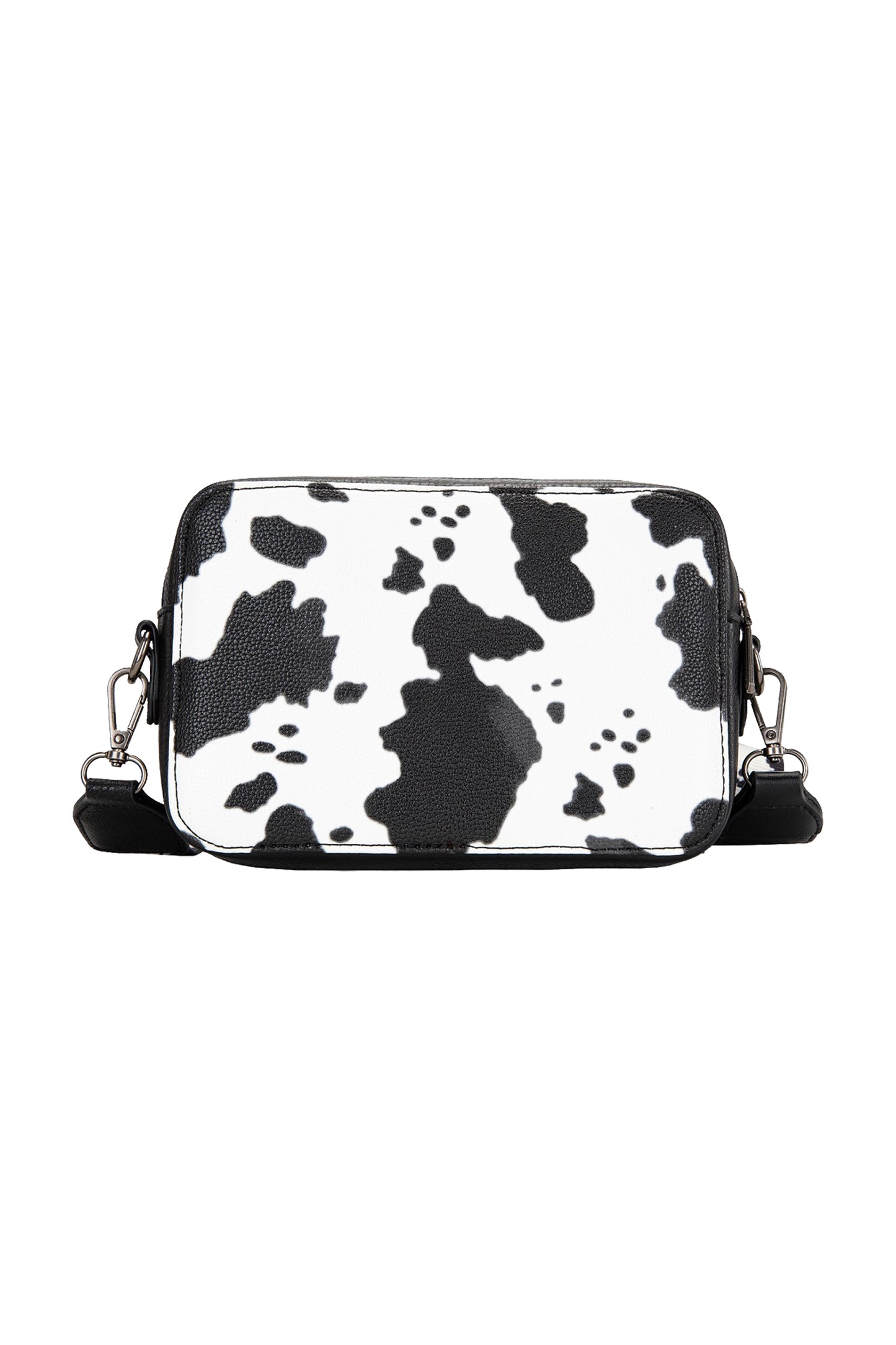Wrangler South Western Cow Print Small Crossbody Bag - Black
