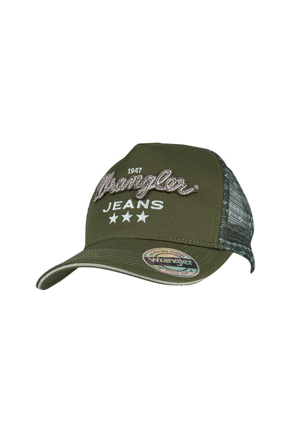 Wrangler Piper High Profile Ponytail Trucker Cap