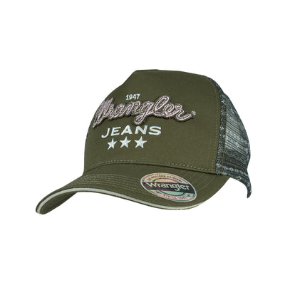 Wrangler Piper High Profile Ponytail Trucker Cap