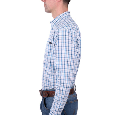 Wrangler Men’s Owen Check Button Down Long Sleeve Shirt