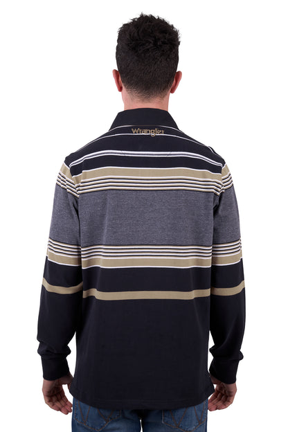 Wrangler Men’s Luke Stripe Rugby