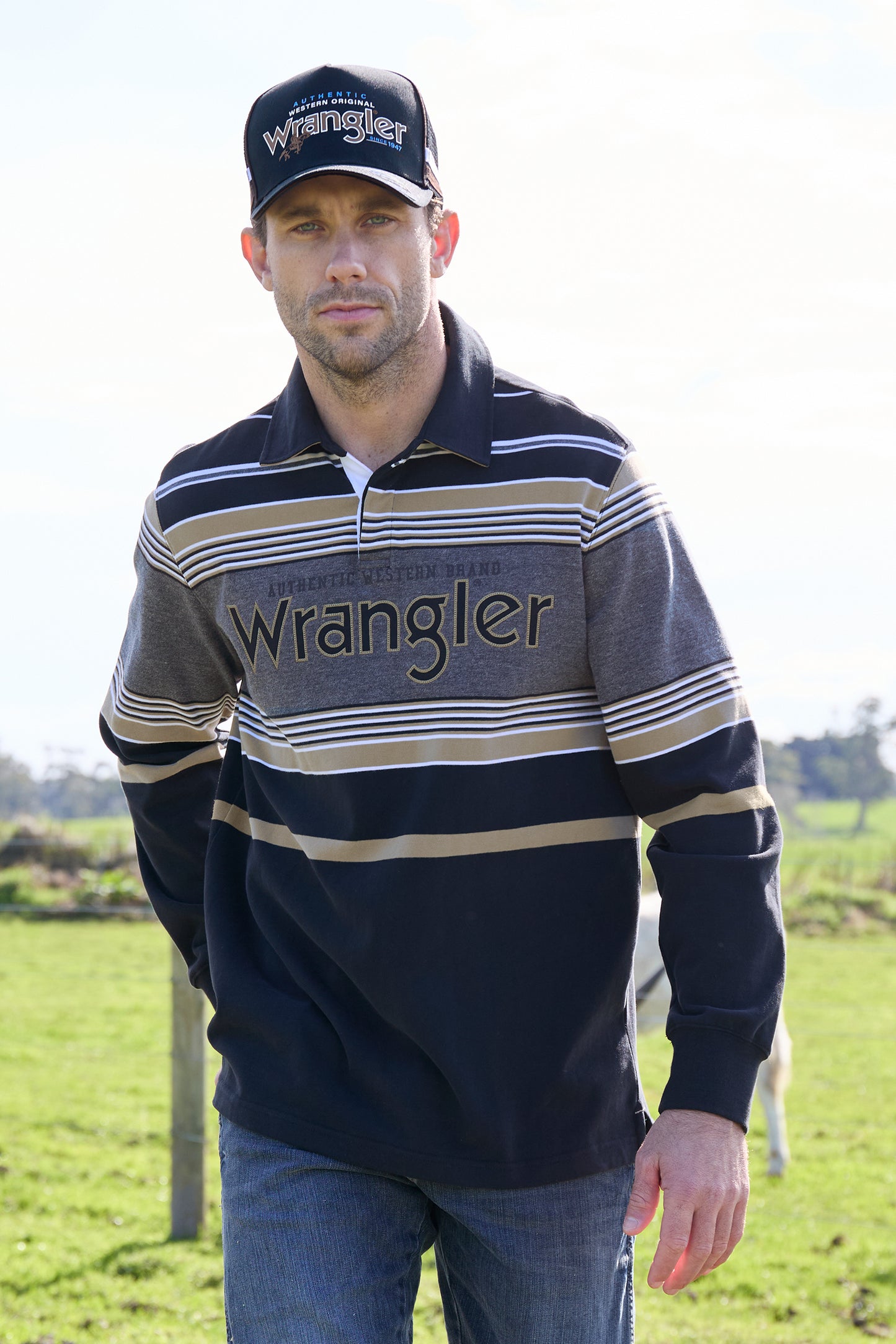 Wrangler Liam High Profile Trucker Cap
