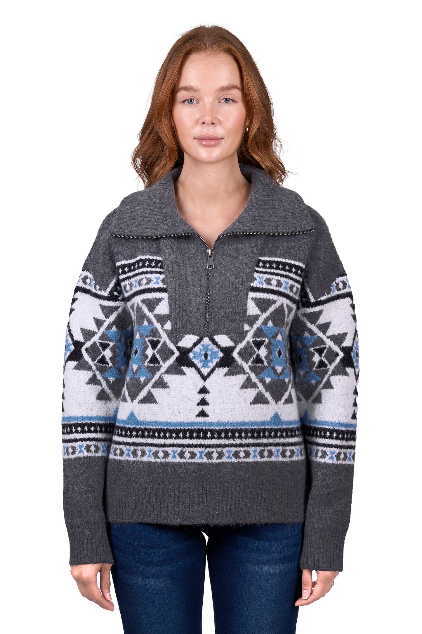 Wrangler Women’s Angie 1/4 Zip Knitted Pullover