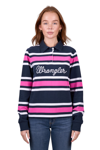 Wrangler Women’s Moira Fashion Stripe Rugby