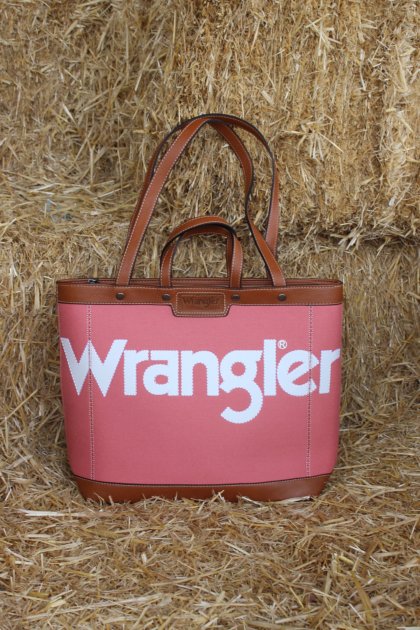Wrangler Canvas Iconic Logo Tote Bag - Pink