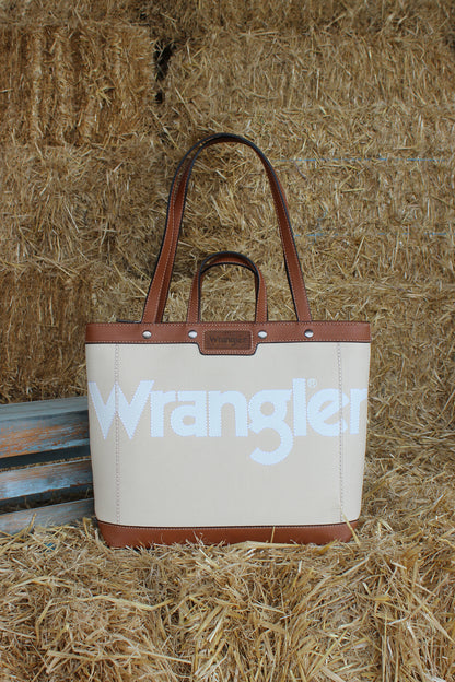 Wrangler Canvas Iconic Logo Tote Bag - Natural