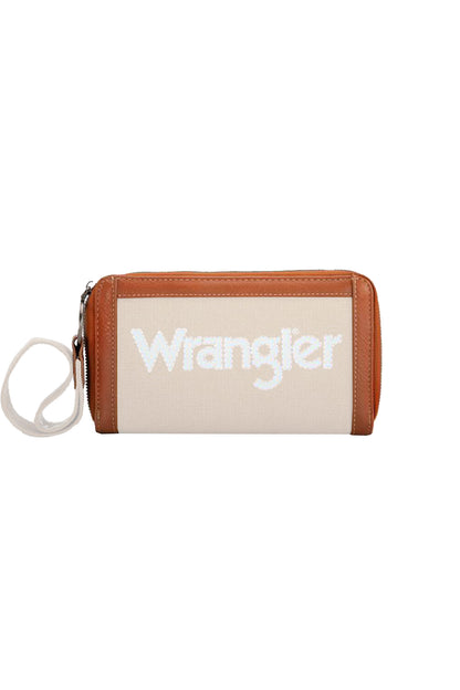 Wrangler Canvas Iconic Logo Wallet - Natural