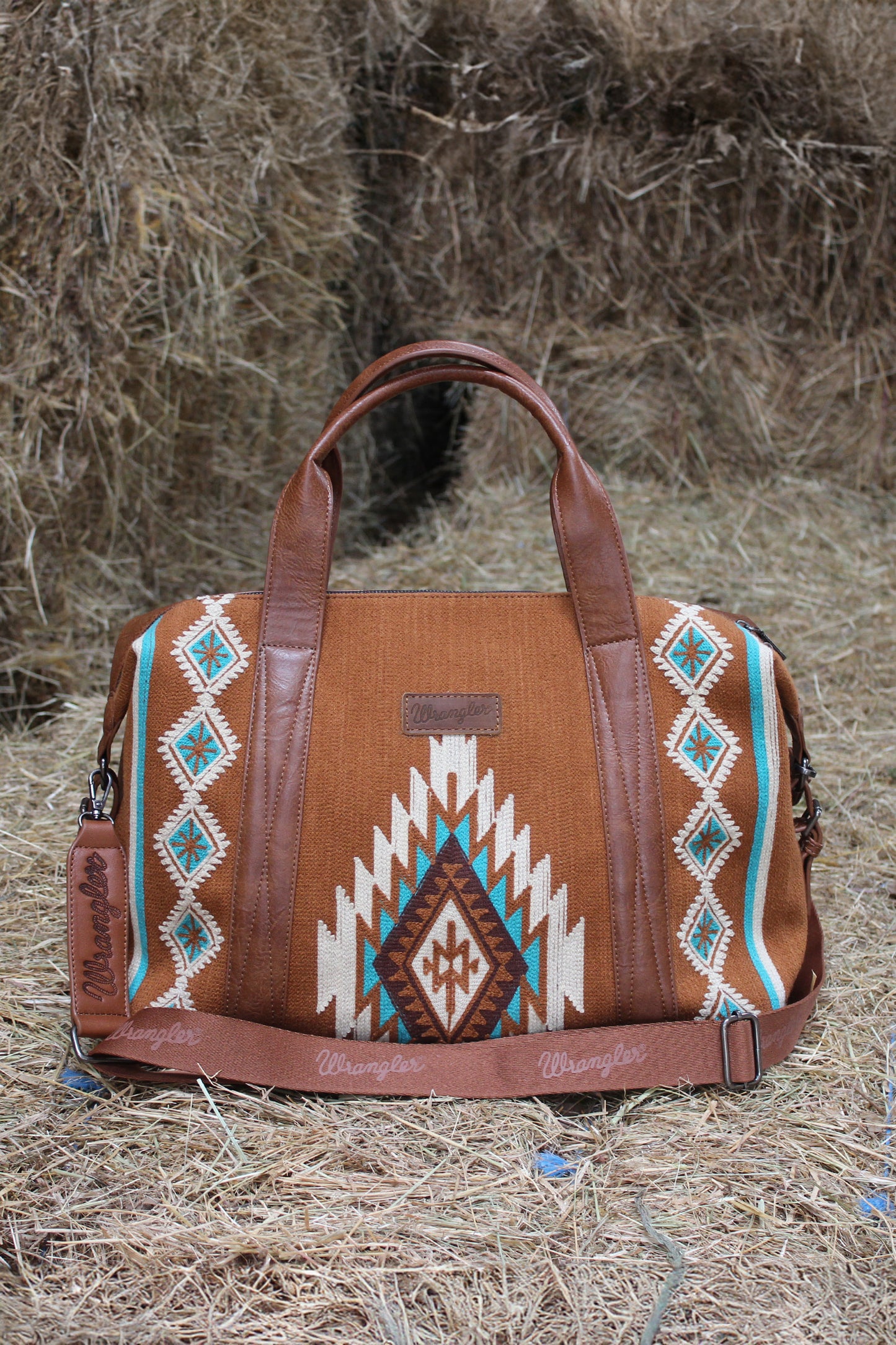Wrangler Maya Aztec Duffle Bag - Tan