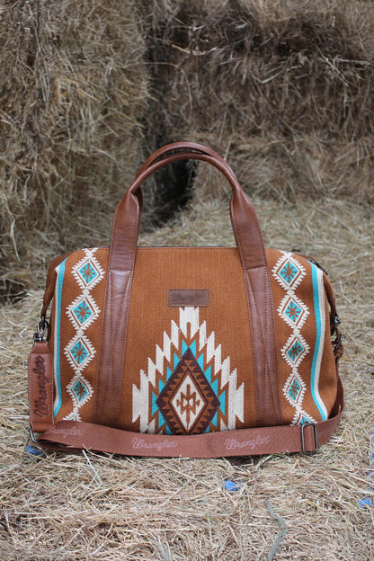 Wrangler Maya Aztec Duffle Bag - Tan