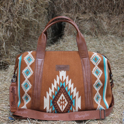 Wrangler Maya Aztec Duffle Bag - Tan