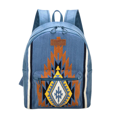 Wrangler Maya Aztec Backpack - Blue