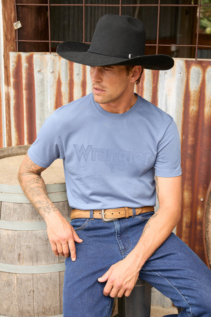 Wrangler Men’s Chase Short Sleeve Tee - Storm Blue