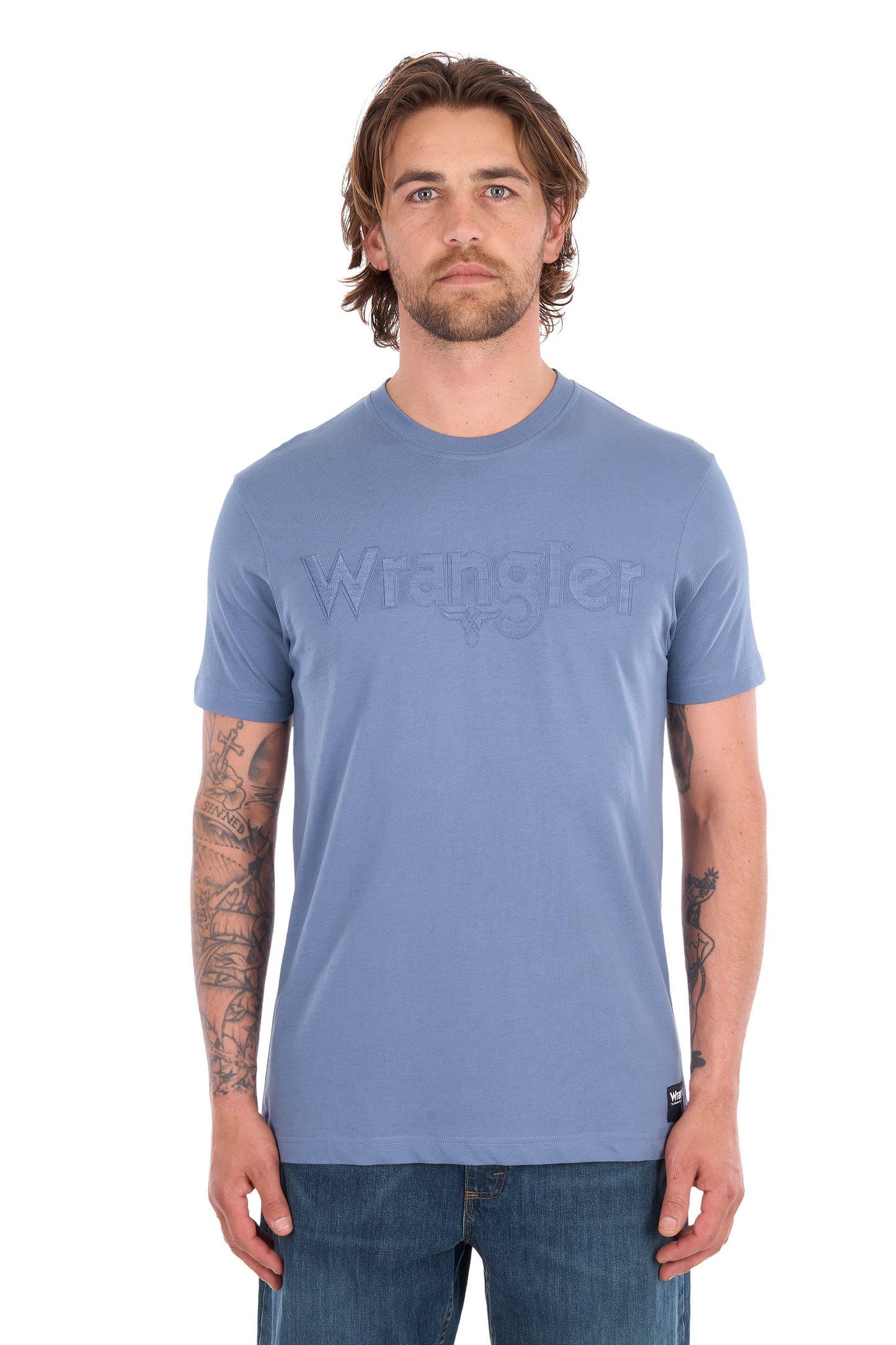 Wrangler Men’s Chase Short Sleeve Tee - Storm Blue