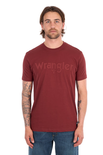 Wrangler Men’s Chase Short Sleeve Tee - Cognac