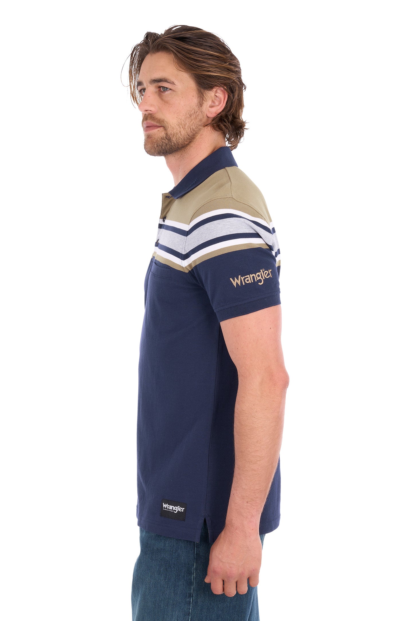 Wrangler Men’s Tyrone 1-Pocket Short Sleeve Polo
