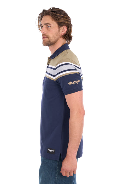Wrangler Men’s Tyrone 1-Pocket Short Sleeve Polo