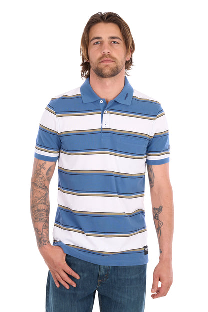 Wrangler Men’s Mick 1-Pocket Short Sleeve Polo