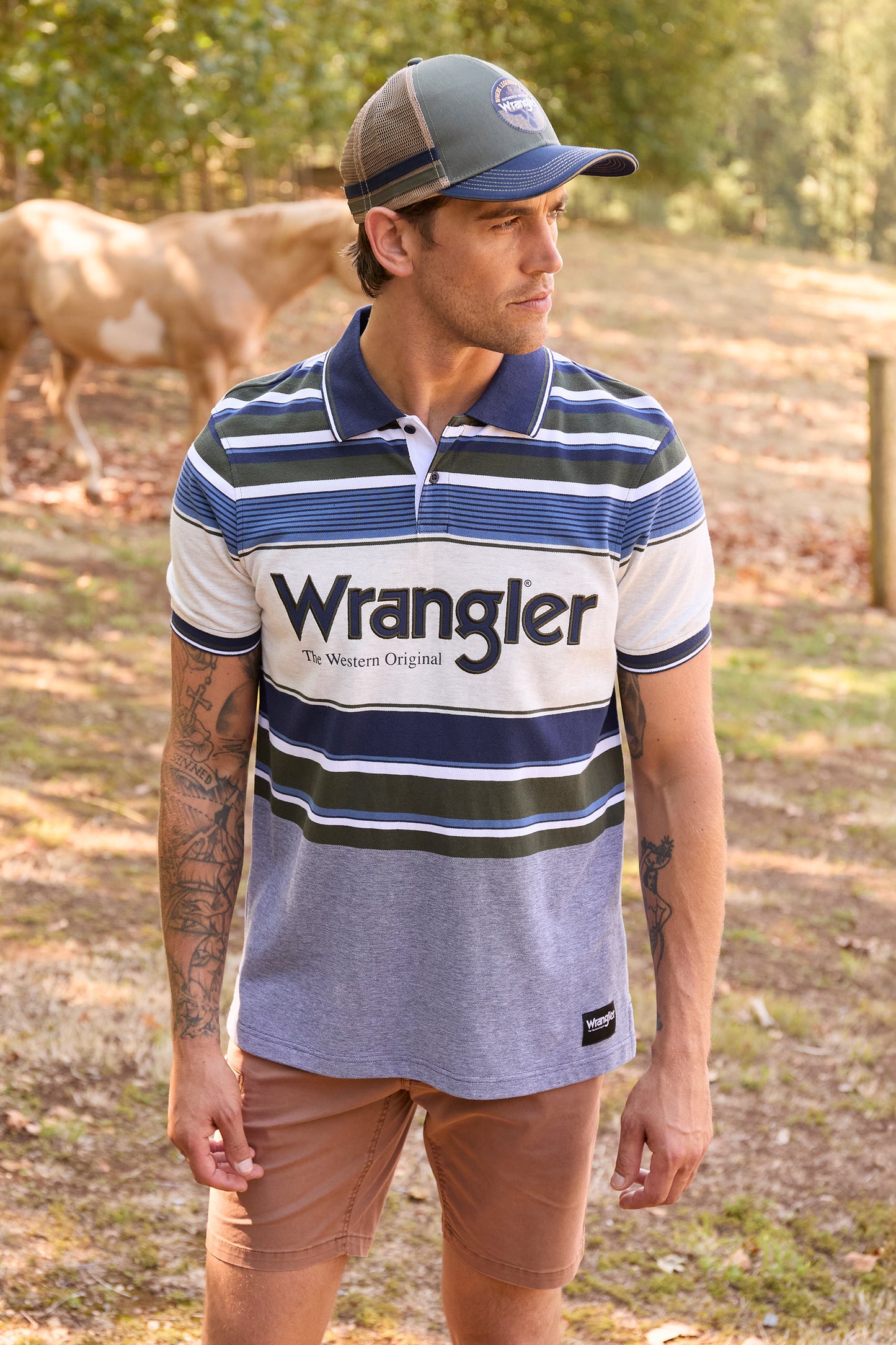 Wrangler Men’s Henry Short Sleeve Polo