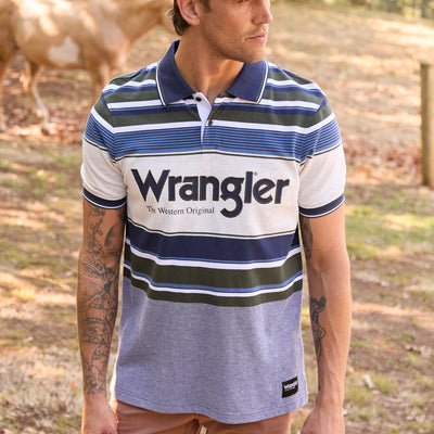 Wrangler Men’s Henry Short Sleeve Polo