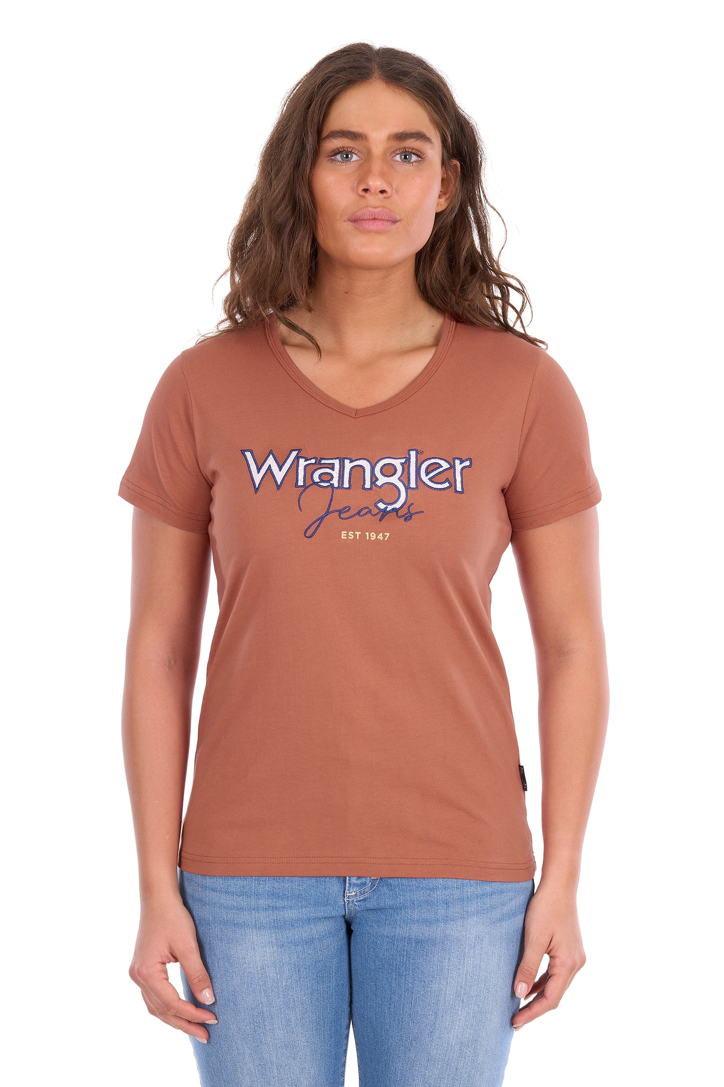 Wrangler Women’s Maya V-Neck Short Sleeve Tee