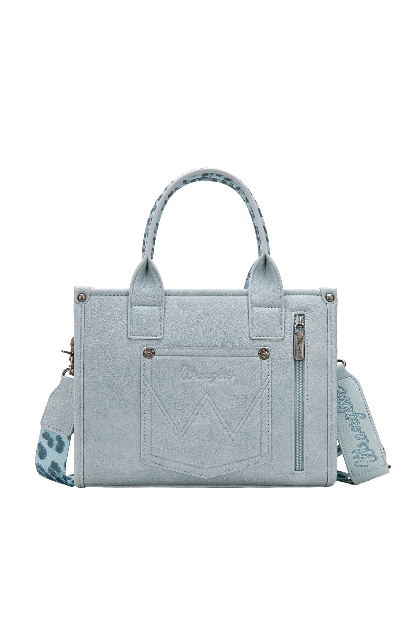 Wrangler Leopard Print Crossbody Bag - Blue