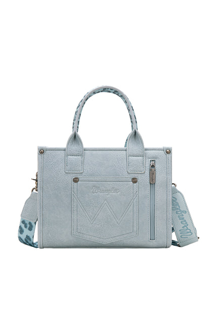 Wrangler Leopard Print Crossbody Bag - Blue