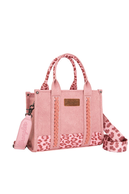 Wrangler Leopard Print Crossbody Bag - Pink