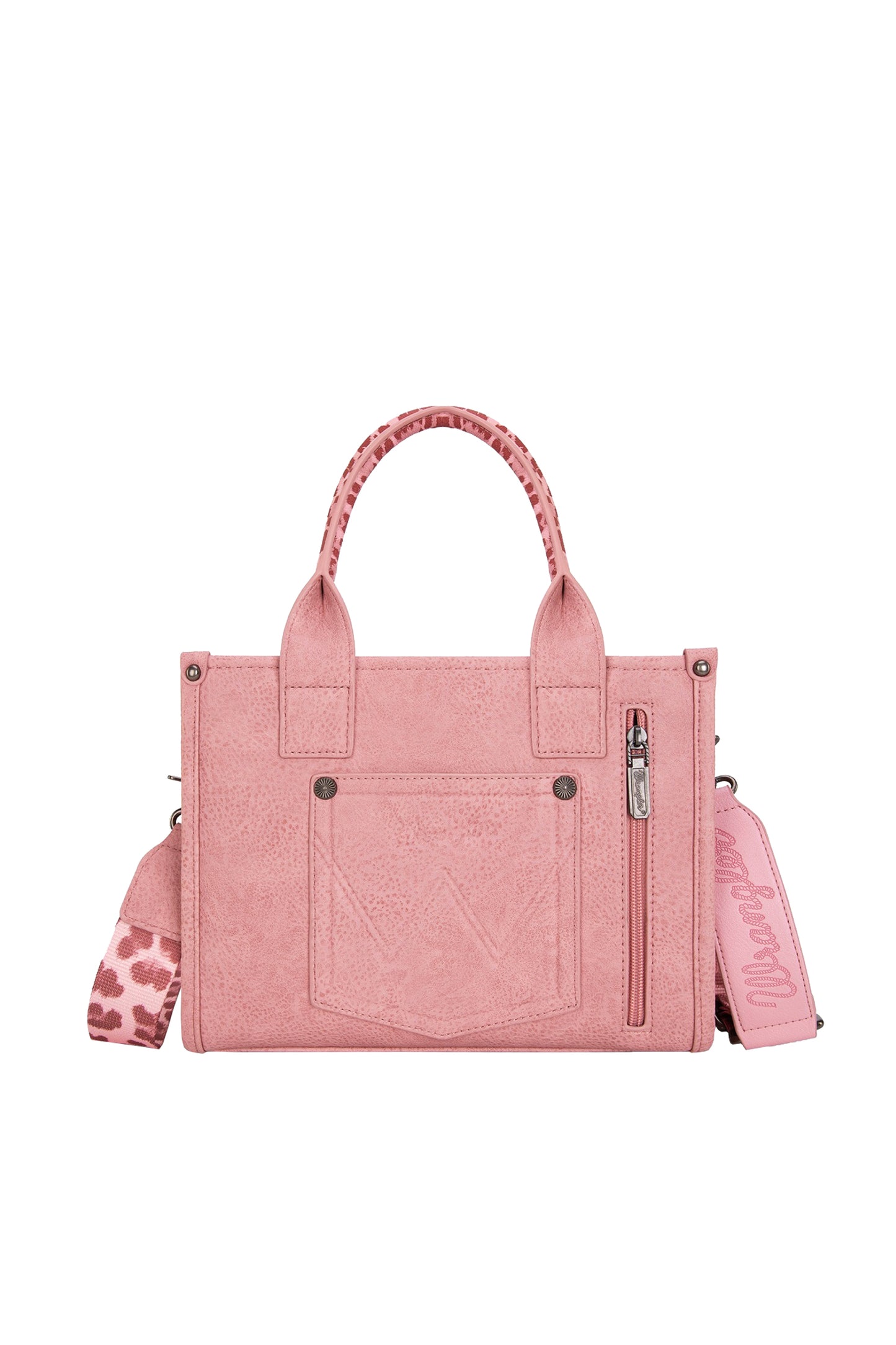Wrangler Leopard Print Crossbody Bag - Pink