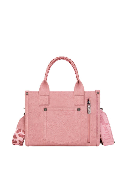 Wrangler Leopard Print Crossbody Bag - Pink