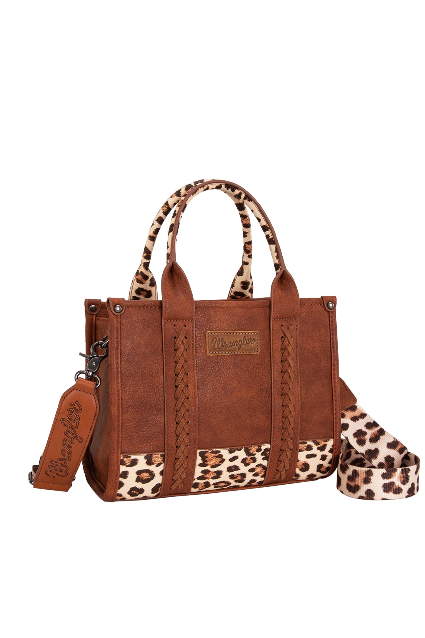 Wrangler Leopard Print Crossbody Bag - Tan