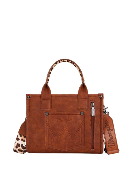 Wrangler Leopard Print Crossbody Bag - Tan