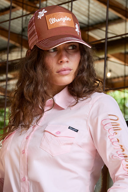 Wrangler Jenna High Profile Ponytail Trucker Cap