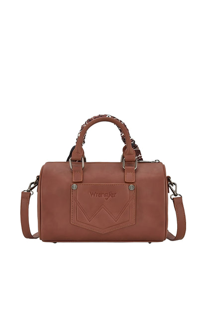Wrangler Paisley Barrel Bag - Tan