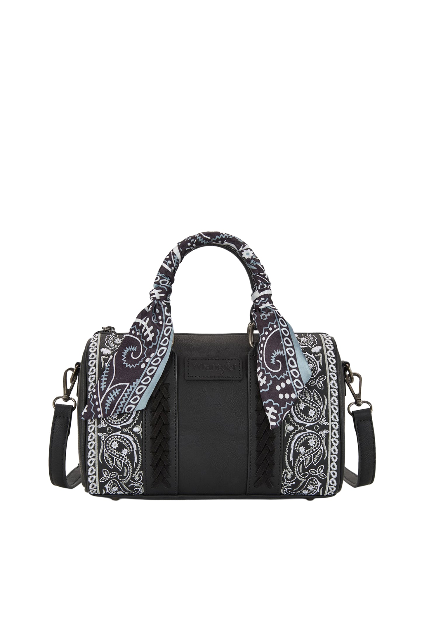 Wrangler Paisley Barrel Bag - Black