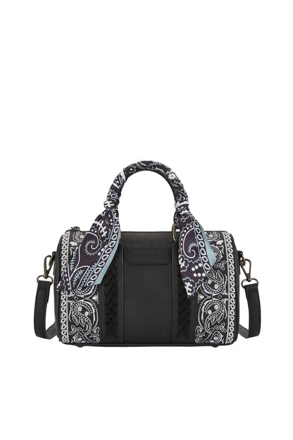 Wrangler Paisley Barrel Bag - Black