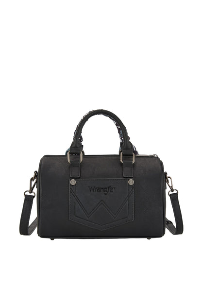 Wrangler Paisley Barrel Bag - Black