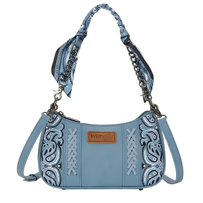 Wrangler Paisley Shoulder Bag - Blue