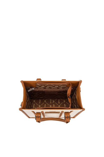 Wrangler Boston Stitch Crossbody Bag - Natural/Tan