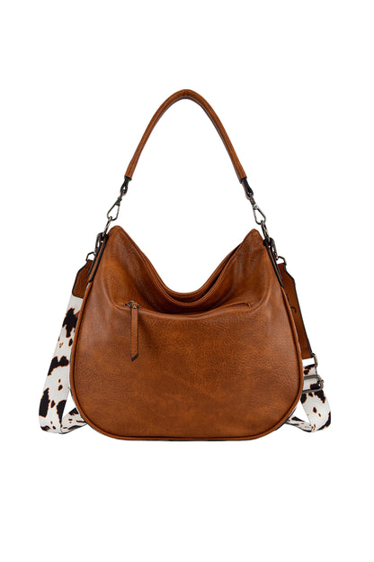Wrangler Animal Print Slouch Bag - Tan