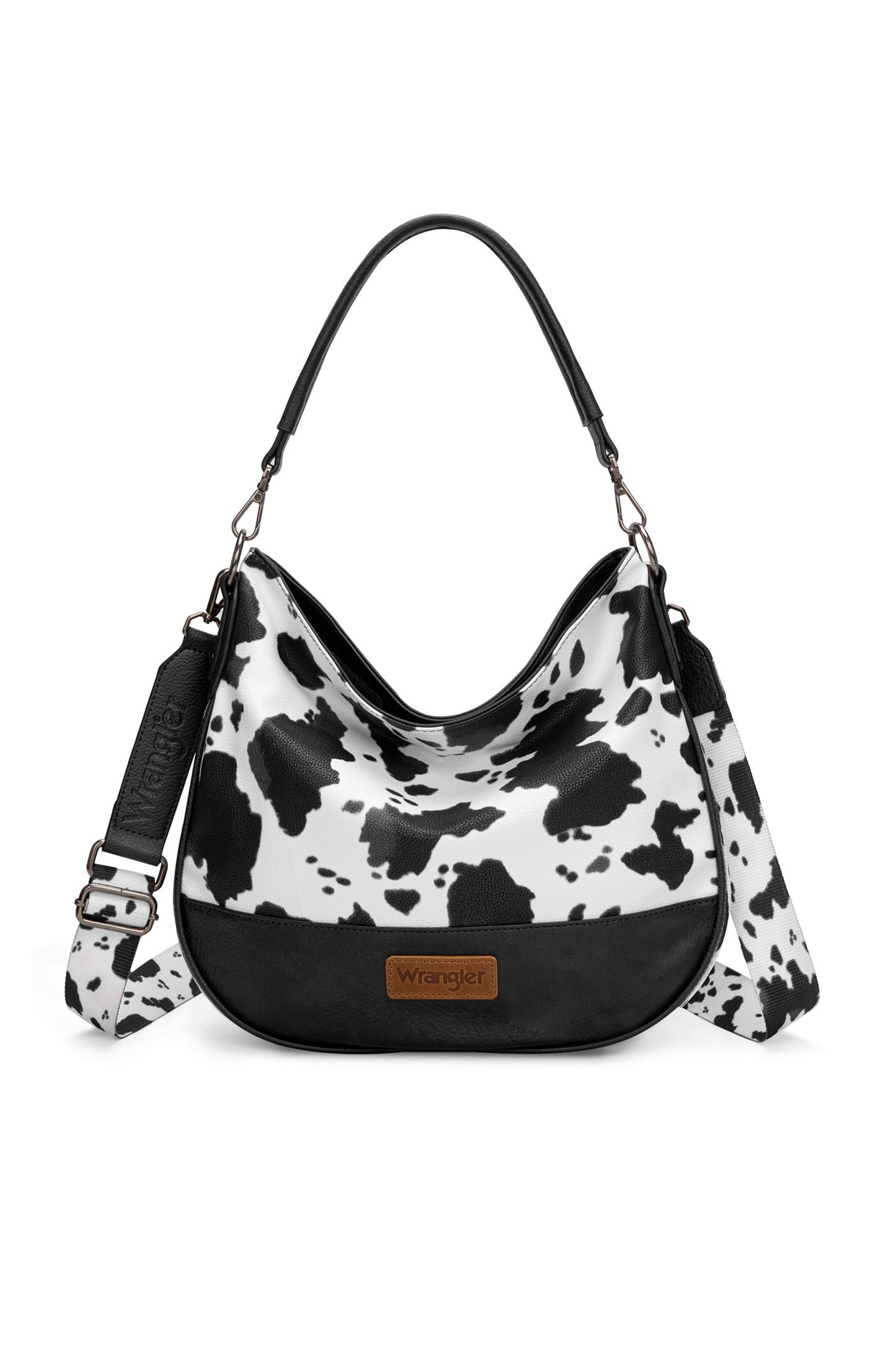 Wrangler Animal Print Slouch Bag - Black