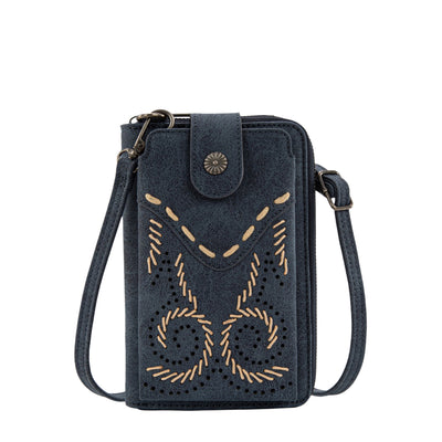 Wrangler Swirl Phone Wallet - Navy