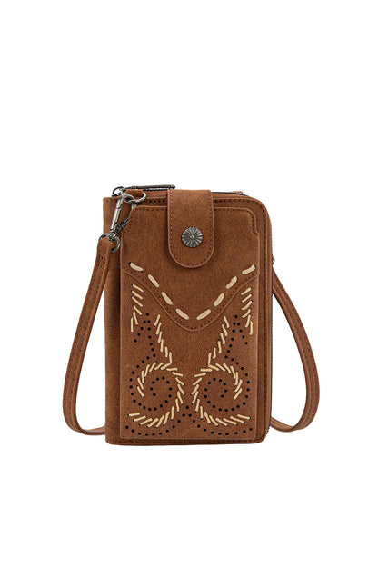 Wrangler Swirl Phone Wallet - Tan