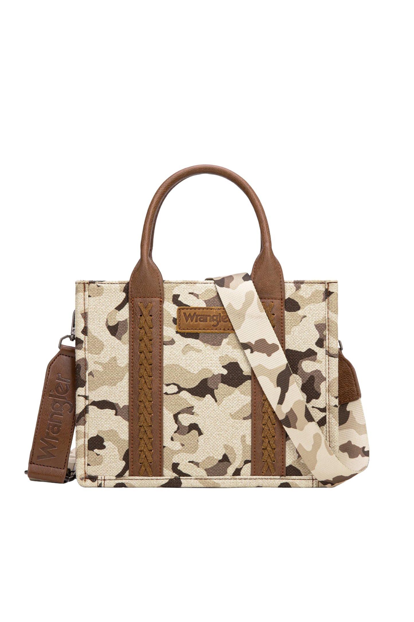 Wrangler Camo Print Crossbody Bag - Tan